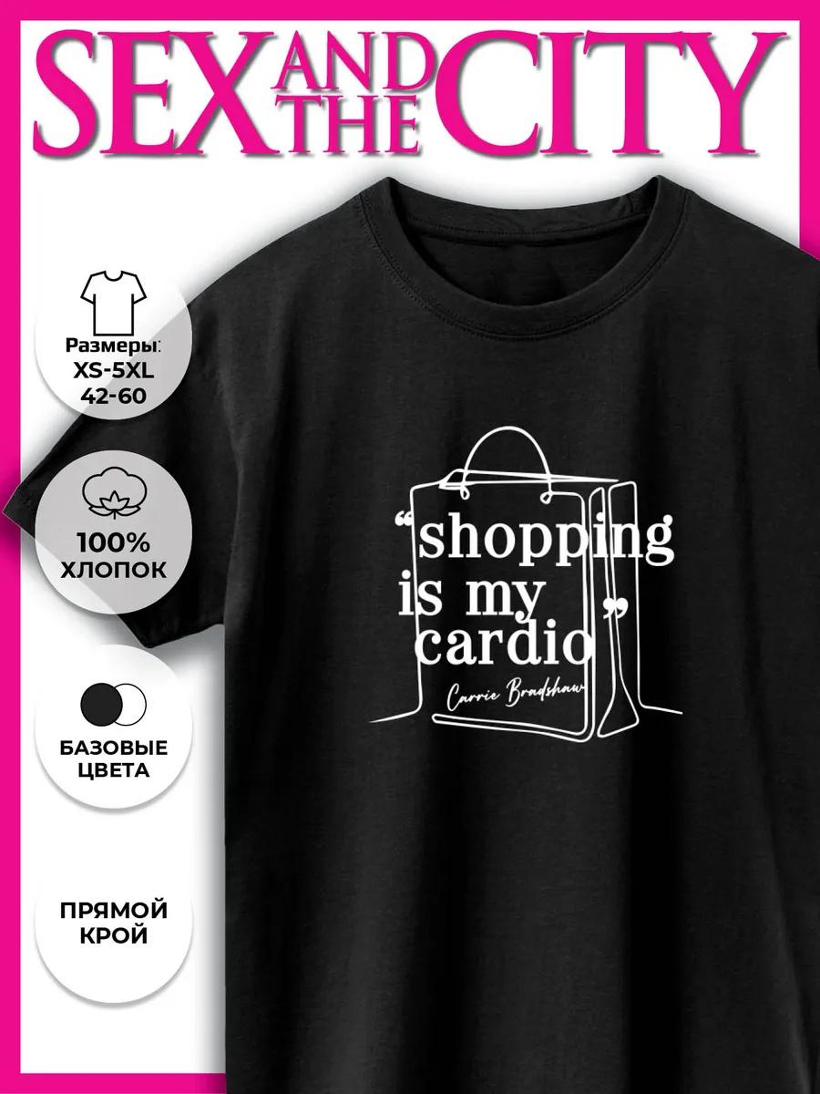 Straight Printed T-Shirt - Shopping is My Cardio S