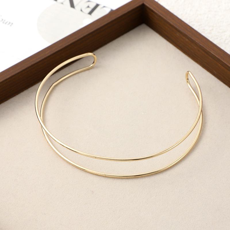 Modischer Offener Armreif, Halsring, Hochwertiges Gefühl, Einfache Persönlichkeit, Kaltwind Armband, Halsband, Trendiger Cooler Schmuck für Damen.