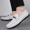 Fashion Designer Men Shoes New Loafers Men's Genuine Leather Slip-on Classic Leather Shoes Soft Sole Comfortable Moccasin Casual Shoes