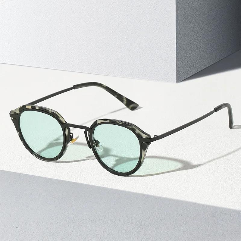 

2024 New Fashion Classic Round Women Sunglasses Personalized Metal Leg Design Retro Ocean Film Men s Outdoor Driving Glasses