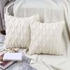 Diamond Quilted Plush Throw Pillow Cover 45x45cm Soft Textured Cushion Case for Sofa Bed Chair Decorative Use