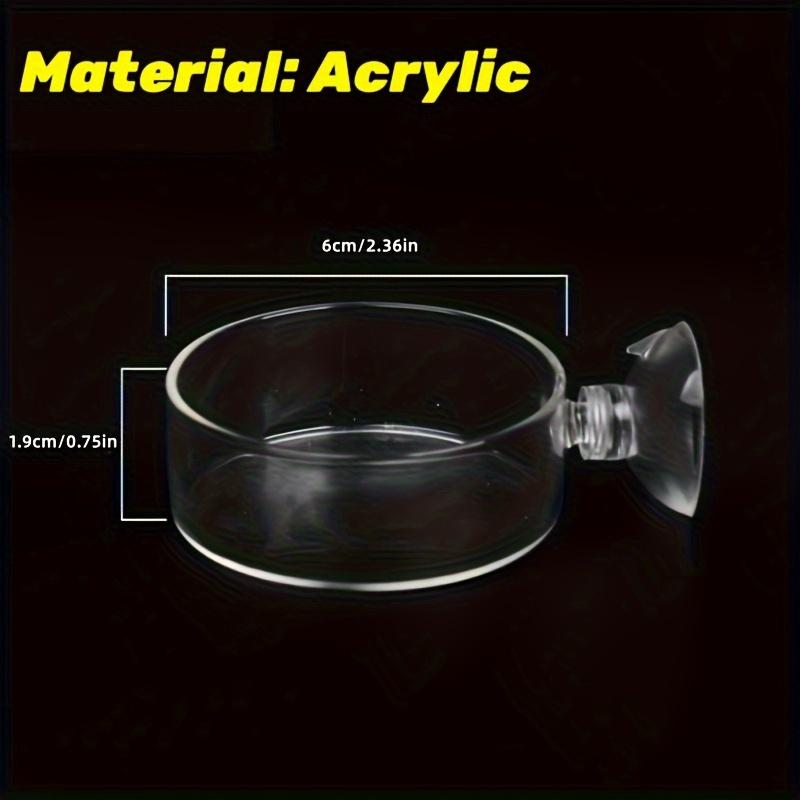 1pc Acrylique Aquarium Tube et Plat d'Alimentation pour Crevettes, Transparent Aquarium Tube d'Alimentation pour Crevettes Plateau Bol d'Alimentation pour Crevettes Escargots