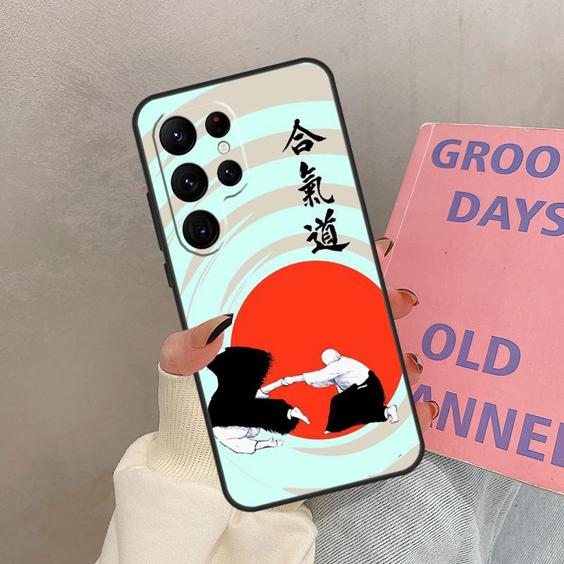 Japan Martial Aikido Case For Samsung Galaxy S24 FE S21 FE S20 S22 S23 S25 Ultra S9 S10 Plus S25 FE Cover Coque