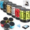 Sleek Bluetooth Wireless Portable Mini Speaker With Metal Steel Finish And Fm Radio
