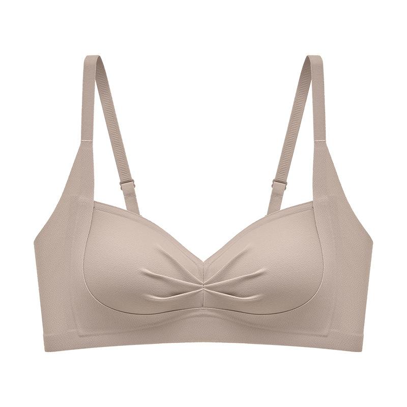 Xia's New Thin Triangle Cup Without Steel Ring Gathers Sexy Underwear, Adjusted Type, Seamless, Comfortable and Breathable Women's Bra