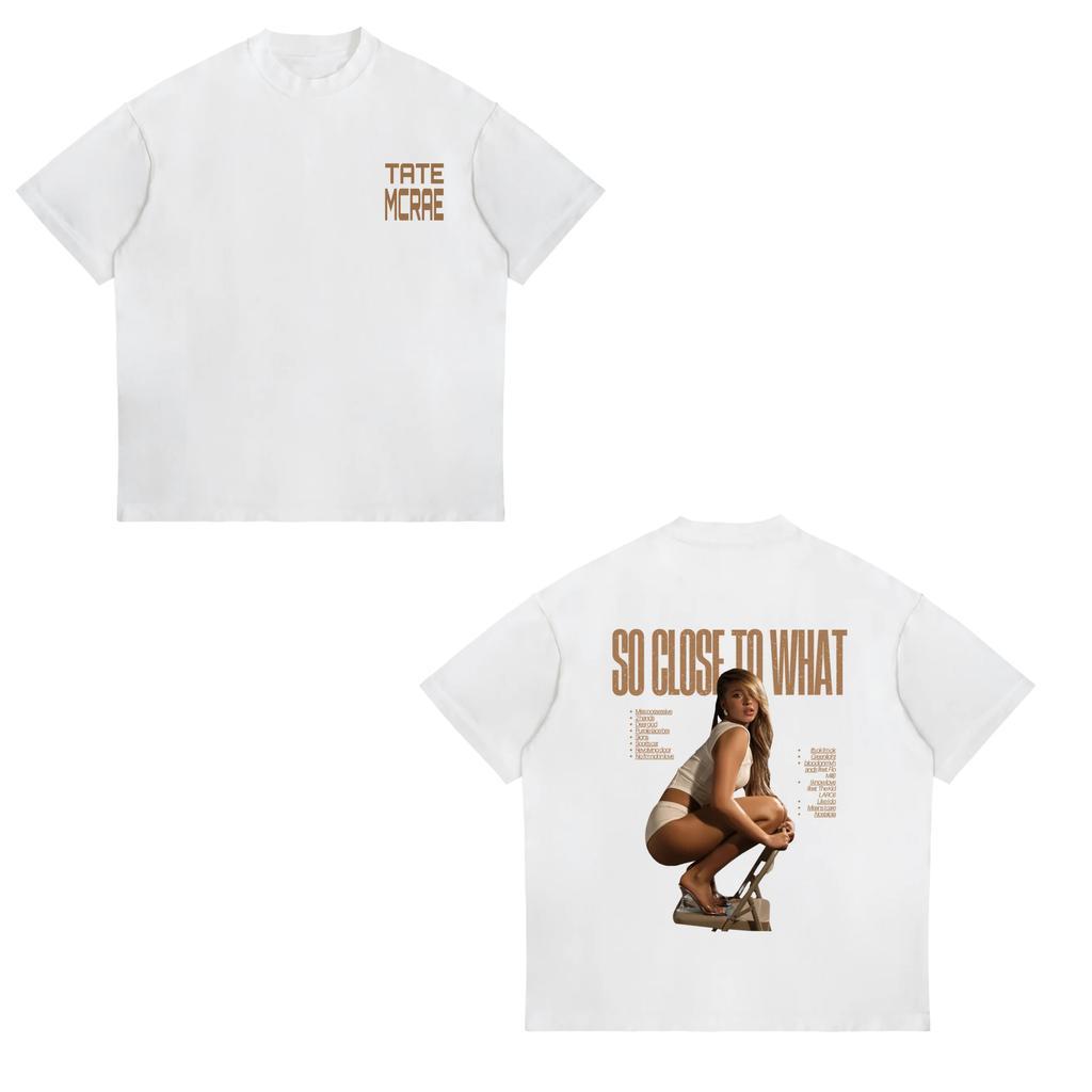 Tate McRae Think Later Tshirts Pop Singer 2025 Tour Merch Crewneck Short Sleeve Tee Unisexs Women Streetwear Fashion Clothes Tops