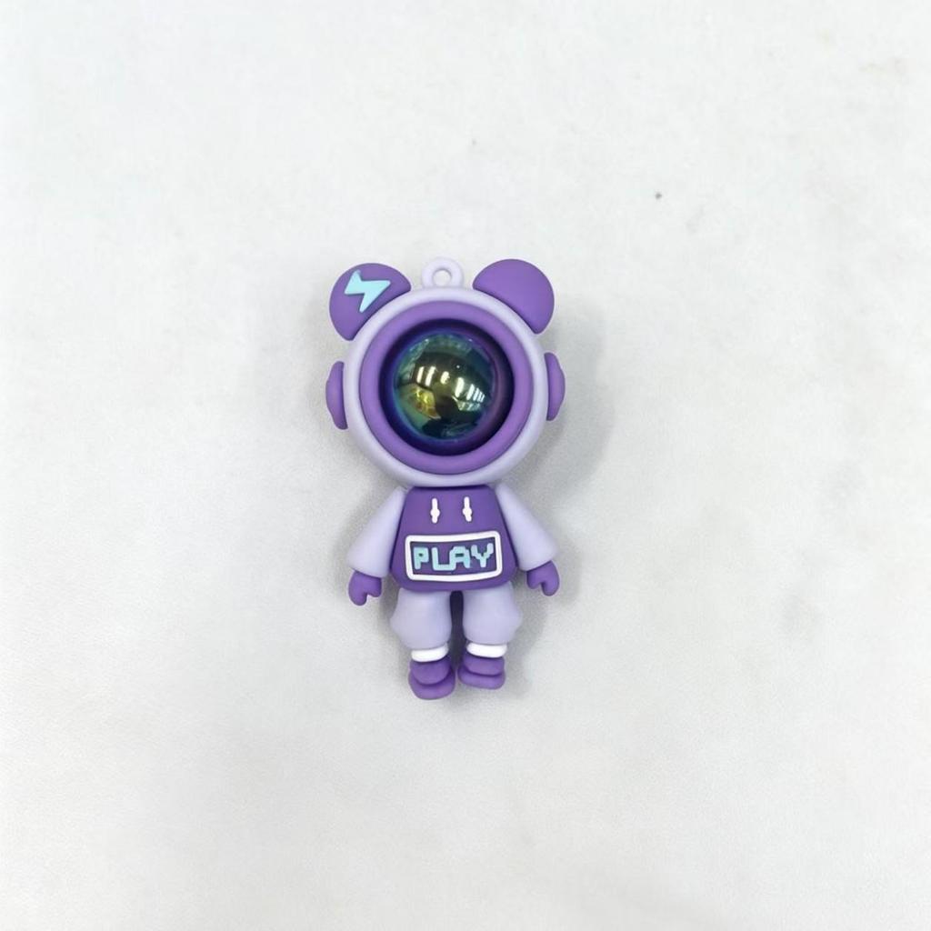 Creative Cartoon Lightning Astronaut Keychain & Backpack Pendant - Trendy Toy & Small Gift