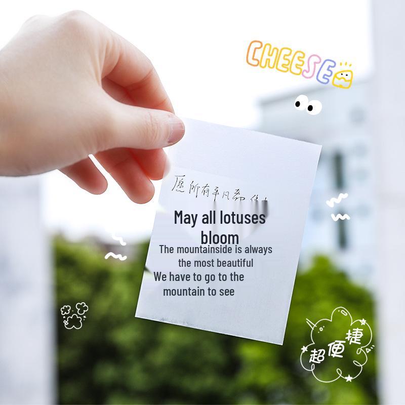 Student Haftnotizen: Transparente, abreißbare Haftnotizen für Notizen im Studium oder Büro