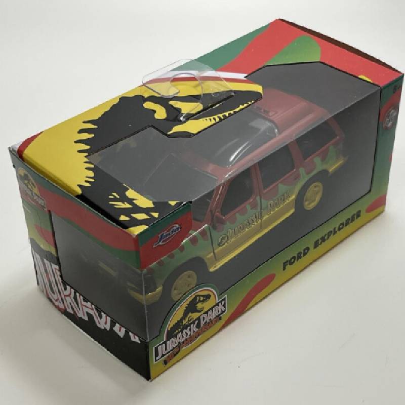 Park Ford Jurassic Explorer Diecast Car Model Toy With Door Effect Opening
