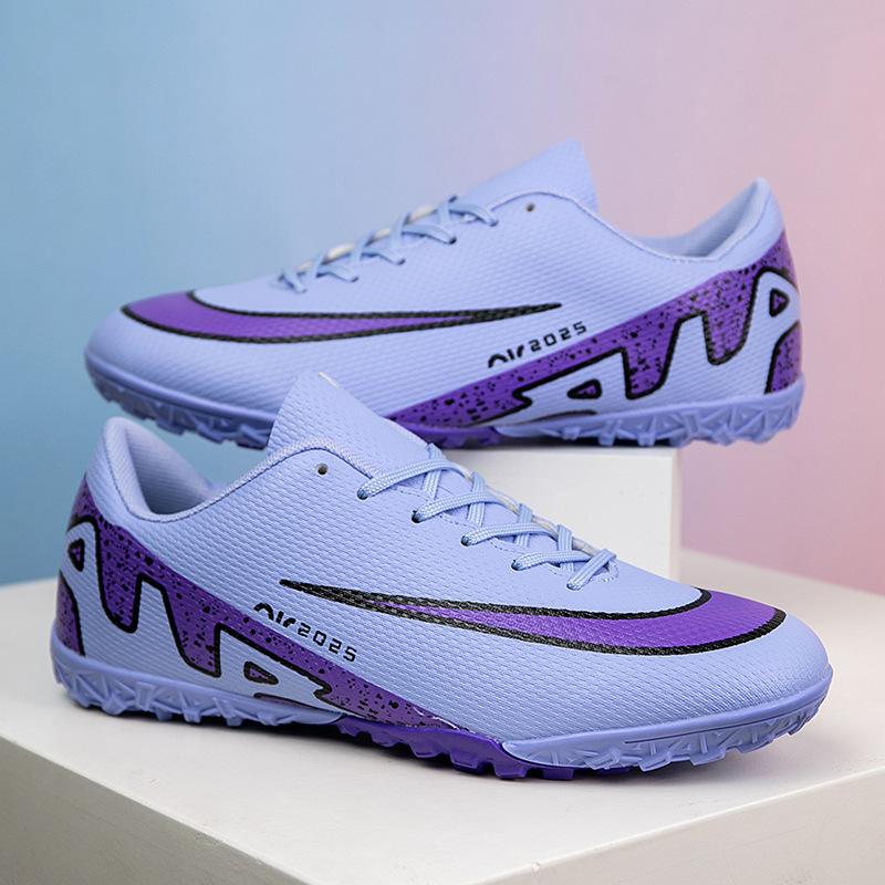 Children's Football Shoes Boys Teen Students Game Training Shoes Long Nails TF Shredded Nails Low Top 45 Large Size 46