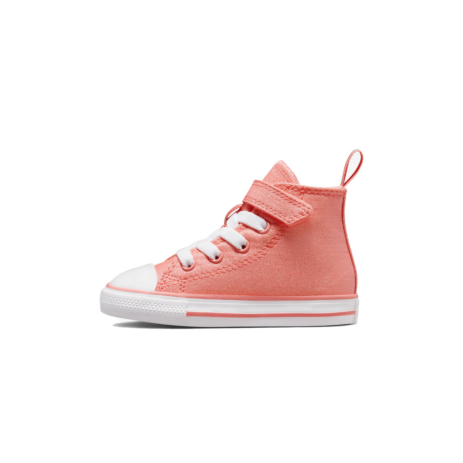

Converse Chuck Taylor All Star Удобная Модная Простая Высокие Кроссовки для Ходьбы Детские Кроссовки Розовый Белый A03590C 24