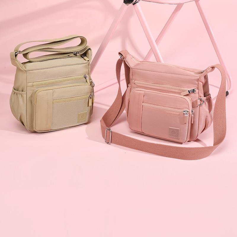 Women's Crossbody Bag Large Capacity Shoulder Bag Multi-Compartment Middle-Aged Mother Bag