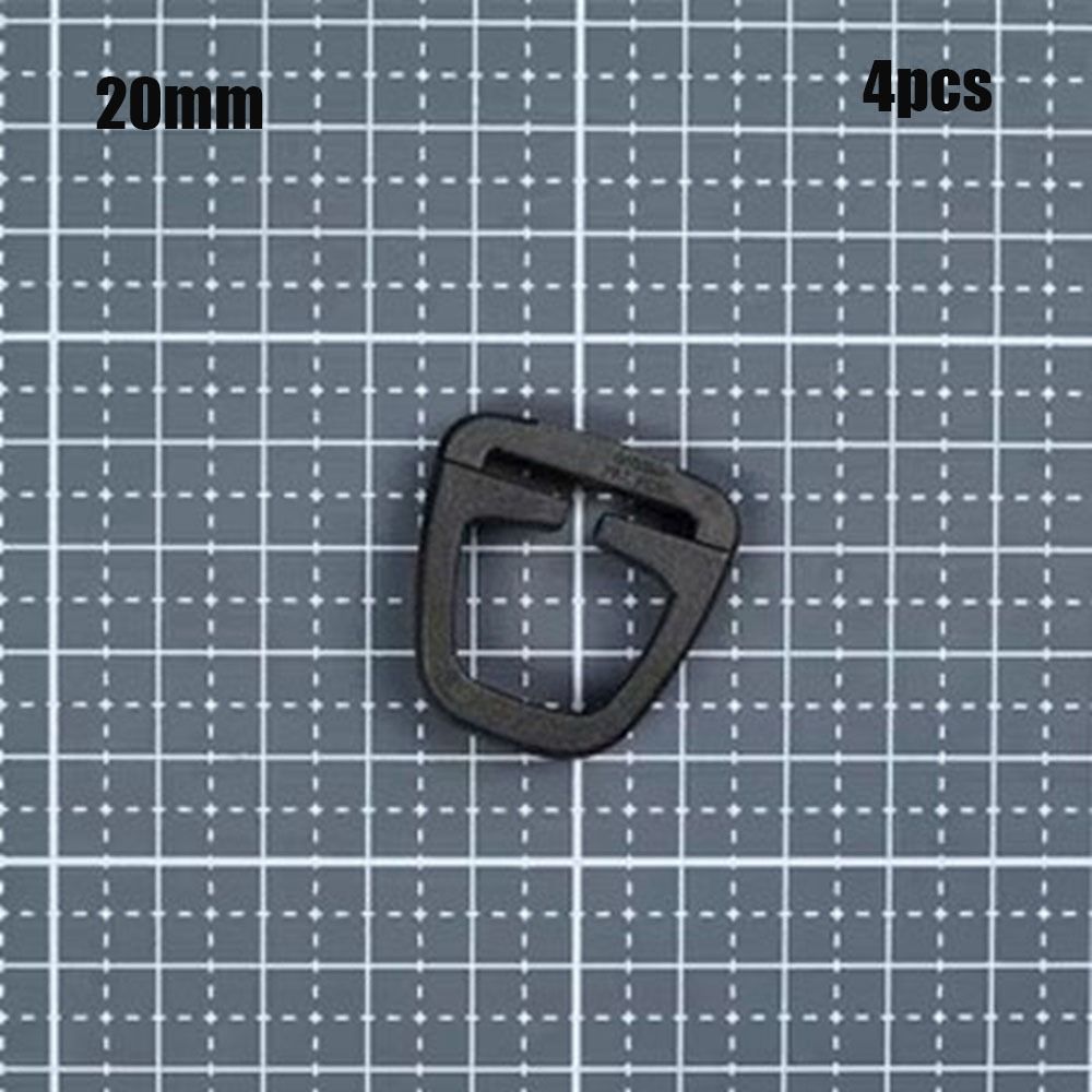 

4 шт. пластиковая пряжка для ремня, черная, для кемпинга, крючок для крепления спортивной сумки 20mm