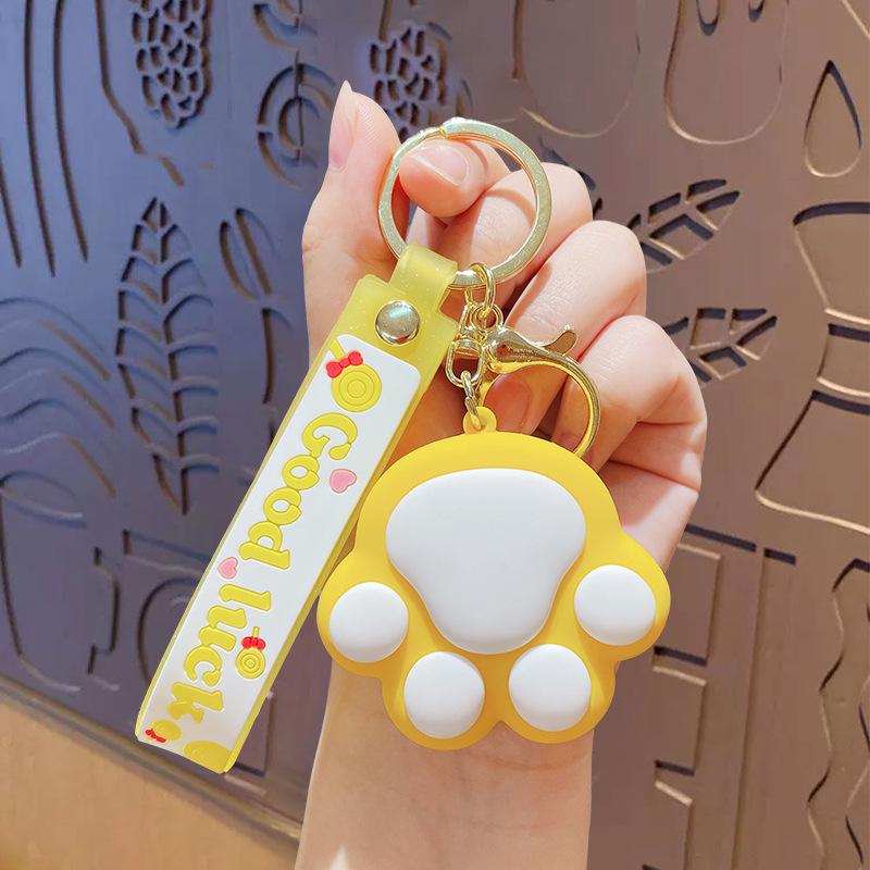Cute Cartoon Cat Claw Doll Keychain Backpack Pendant Couple Car Bag Key Chain Pendant Small Gift