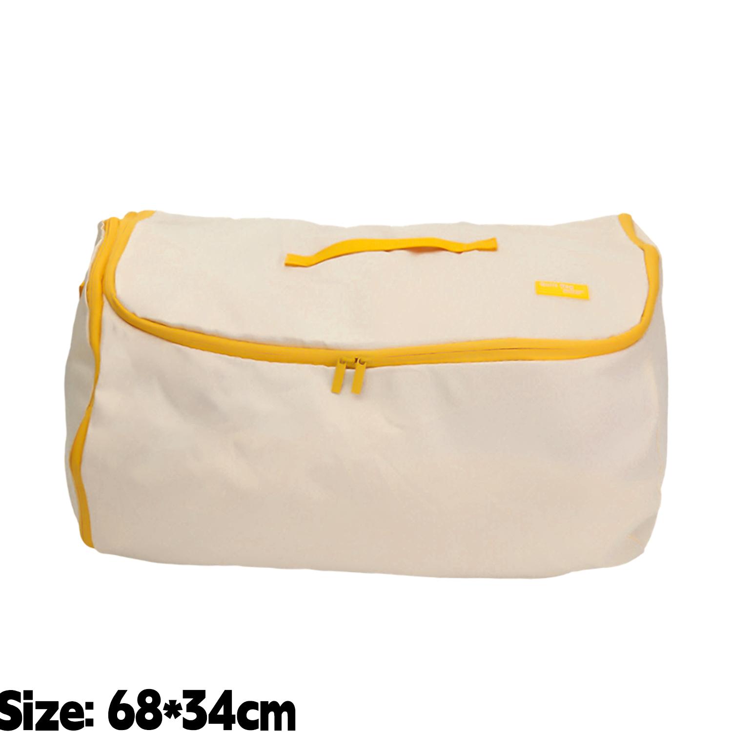 

Foldable Heavy-Duty Storage Bag Compressible Waterproof Luggage Organization Home Clothing Quilt Blankets Packaging Storage Bags жовтий
