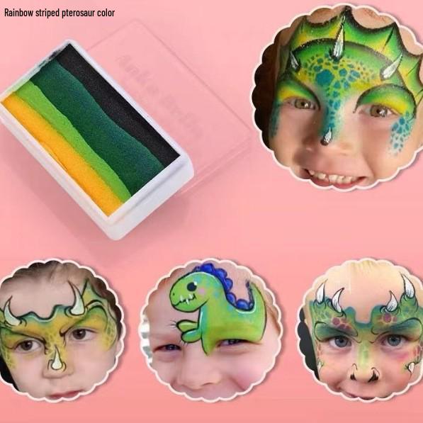 MengHui 12-Color Kids' Face Paint Set - Water-Soluble Body & Stage Makeup