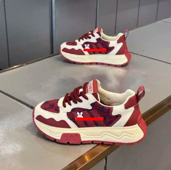 Autumn new casual platform ins mesh breathable low-top shoes bc 38 красный