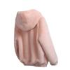 Autumn and winter new Rex rabbit hair imitation fur women's jacket short imitation mink velvet loose plush hooded