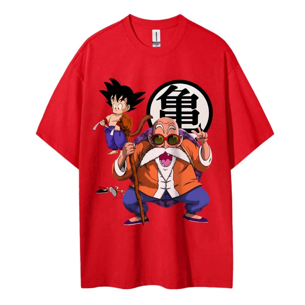

Dragon Ball Tshirt Mens Pure Cotton Casual Round Neck Tshirt Short Sleeve Clothing Summer Sports Casual Short Sleeve Top 4XL