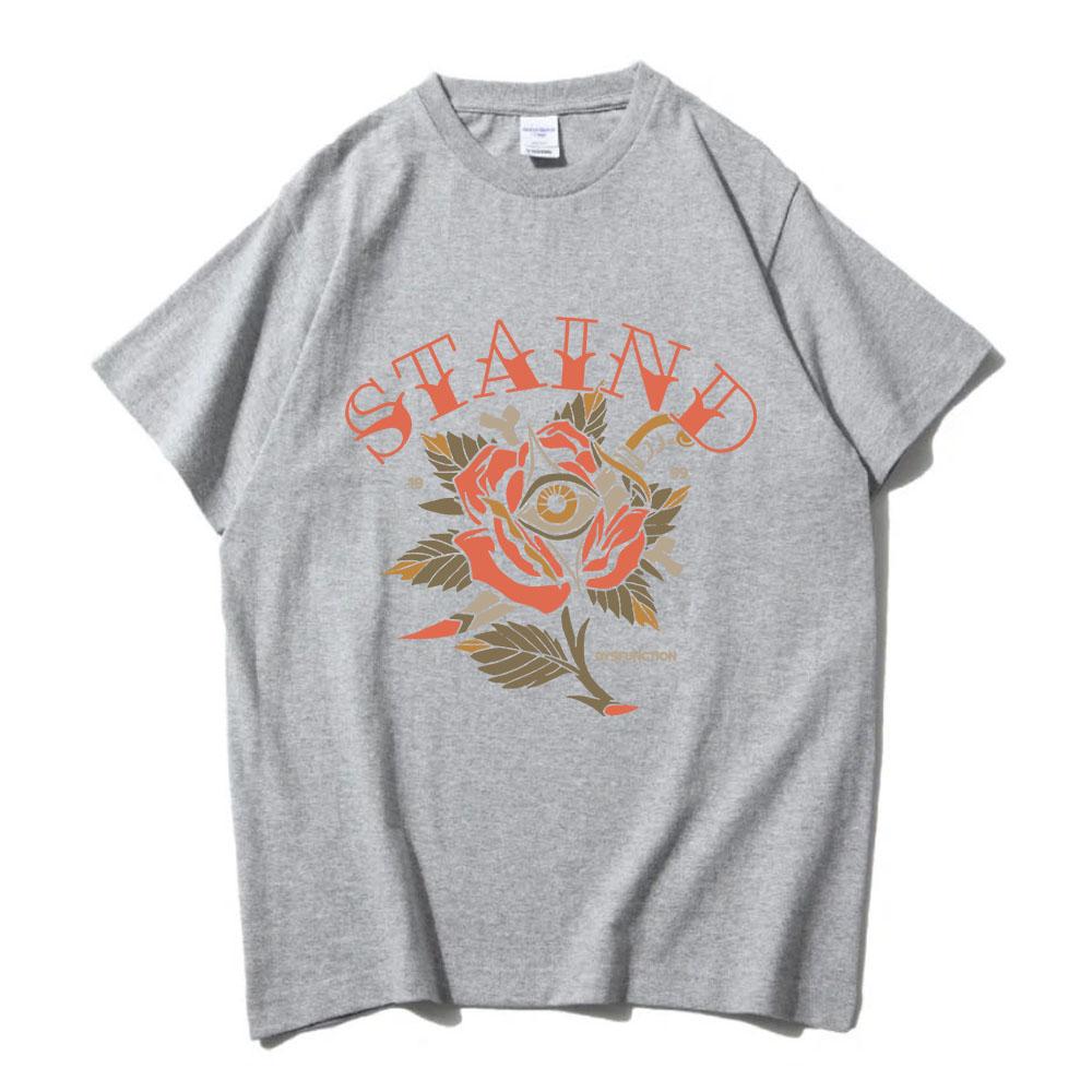 STAIND Tattoo Dysfunction Tee Short Sleeve Cotton Male T-shirt Unisex Streetwear Loose Casual Fashion Men/Women Tshirts Merch