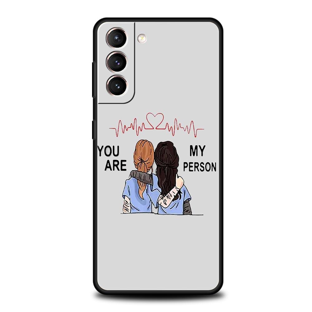 Greys Anatomy Du bist meine Person Handyhülle Für Samsung Galaxy S24 S23 S22 S20 Ultra S21 FE 5G S10 S9 Plus S10E S8 Weiche Hülle