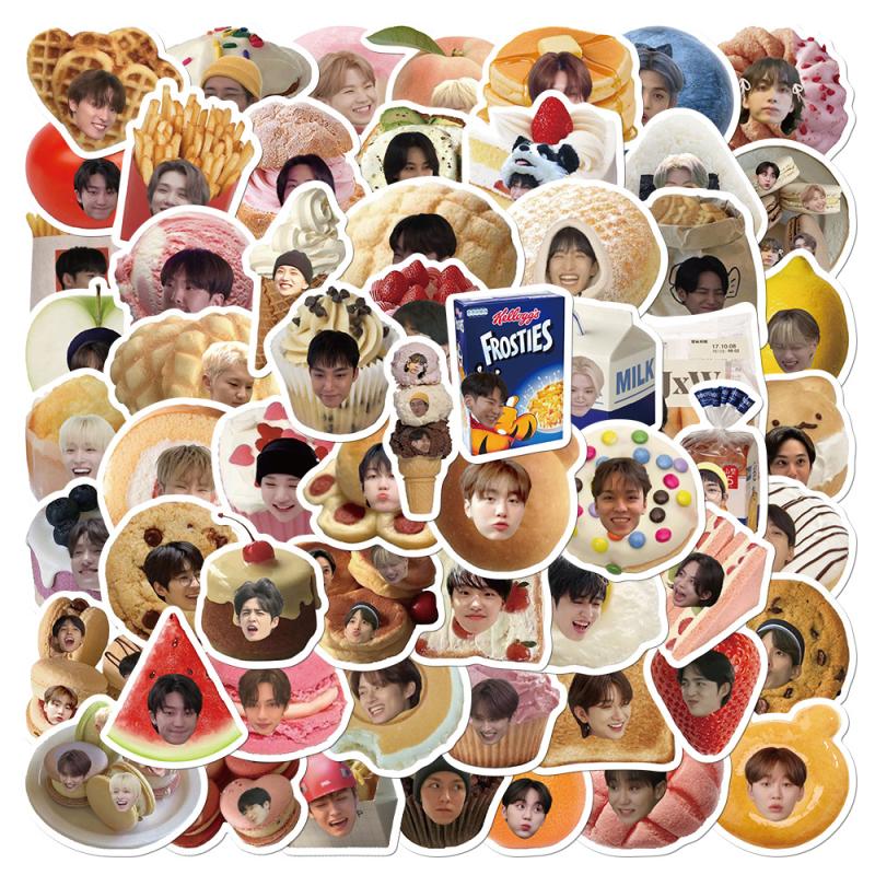 60Pcs  Kpop Character Stickers Meme Fans Graffiti Decal Diy Phone Luggage Laptop Decorative Sticker Toy Gift
