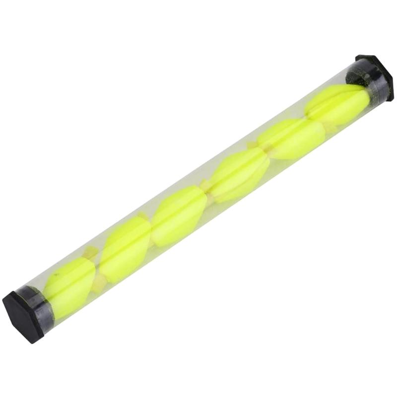 

6Pcs Fluorescent Orange/Yellow Fly Fishing Tube Float Foam Strike Indicators Yellow / Orange High Visibility жёлтый