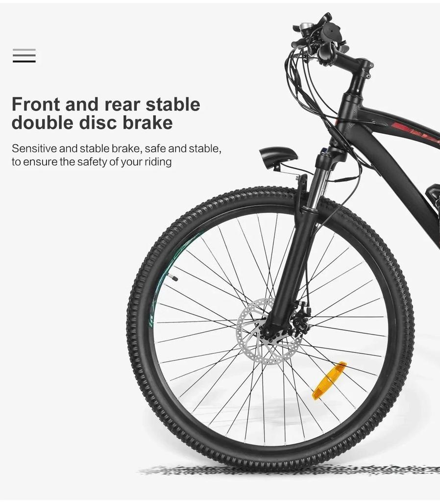 SY26-II style Electric Bicycle 500W Motor 36V 13AH Lithium Battery City Electric Bike 26-inch Fat Tire Mountain Riding E-bike