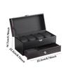 Delesys Multi-Purpose Home Storage Box Small Objects Organizer Box Watch Storage Case Leather Gift Box Glasses Storage Box
