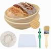 Rattan Round Wicker Dough Fermentation Bread Basket Baking Home Tool Set