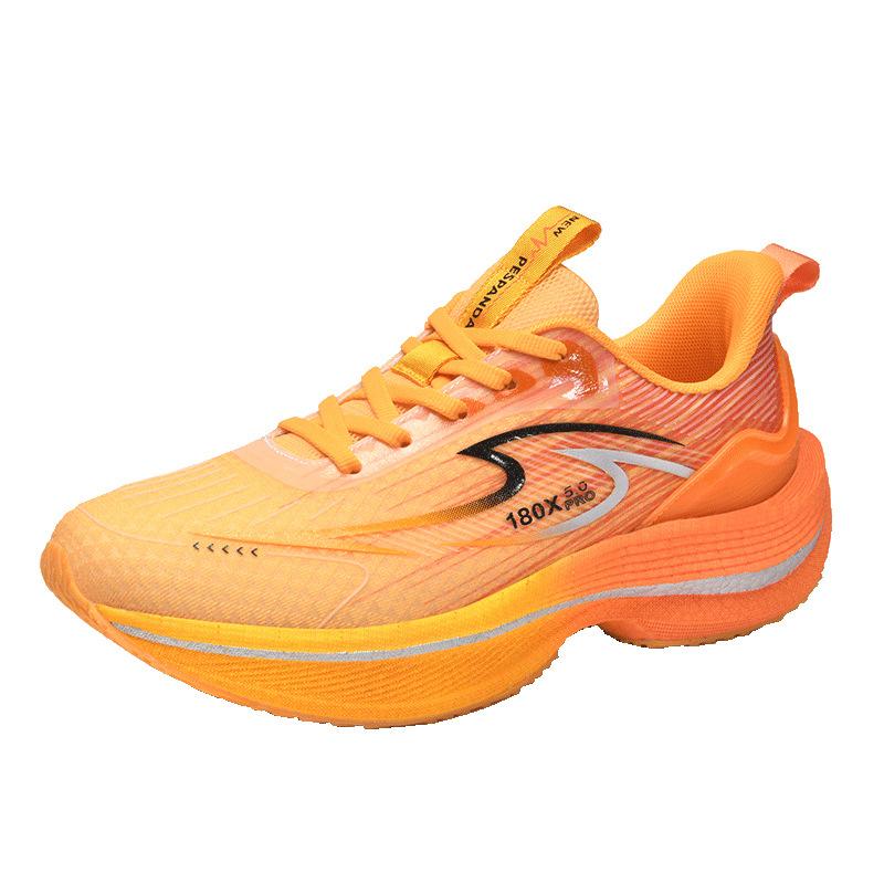 

Кроссовки Pace panda 2024 новые легкие и удобные дышащие подошва из попкорна полная ладонь углеродное волокно парная обувь 44 ярко-оранжевый