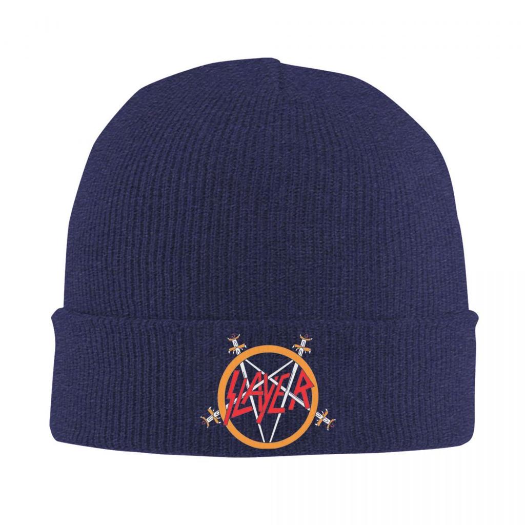 Heavy Slayer Band Knitted Hat Beanie Autumn Winter Hat Warm Fashion Metal Cap for Unisex Women