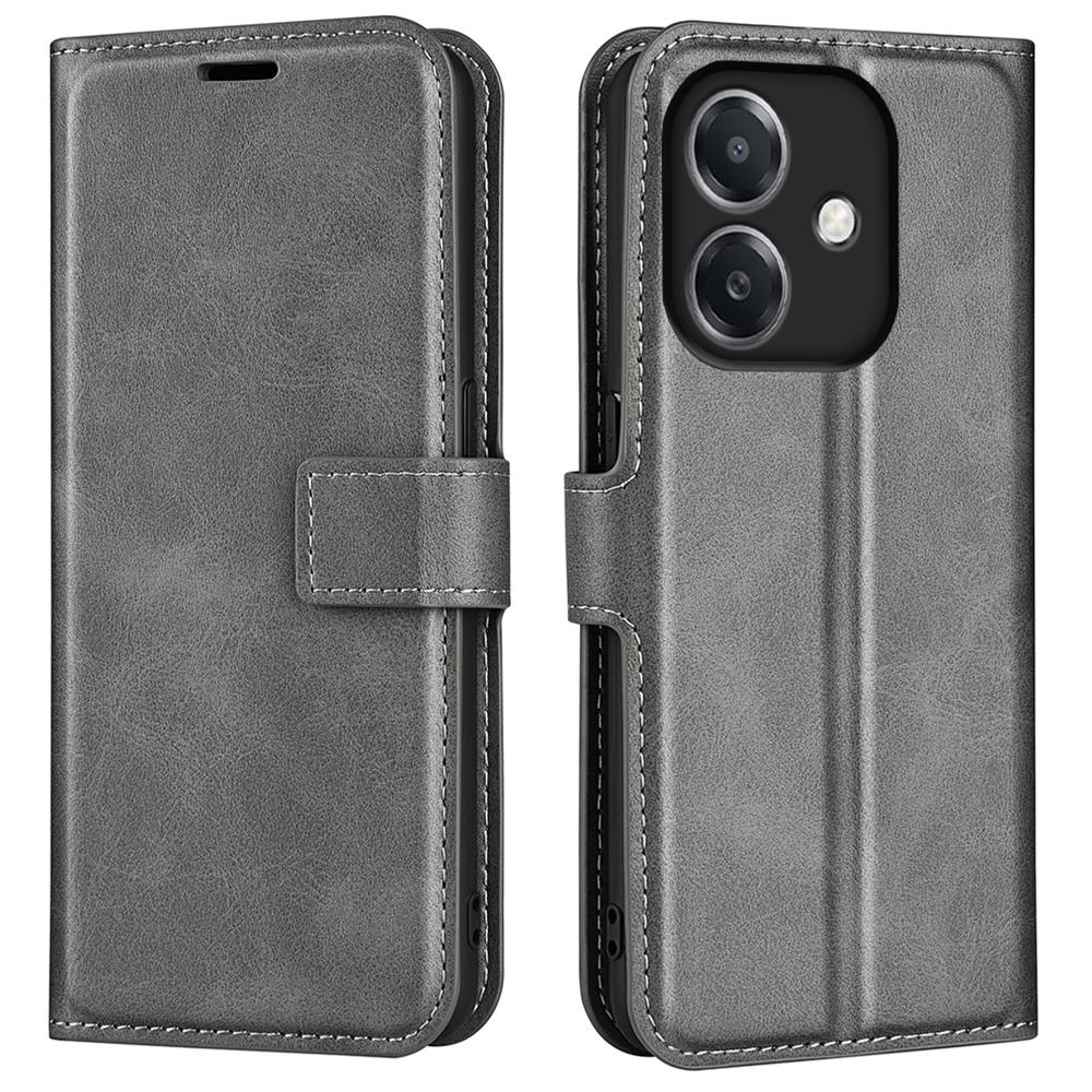For Oppo A3x 5G/A3x 4G/A3 5G/A3 4G/A60 5G/A40 4G Stand Case Anti-Scratch Calf Texture Leather Phone Cover