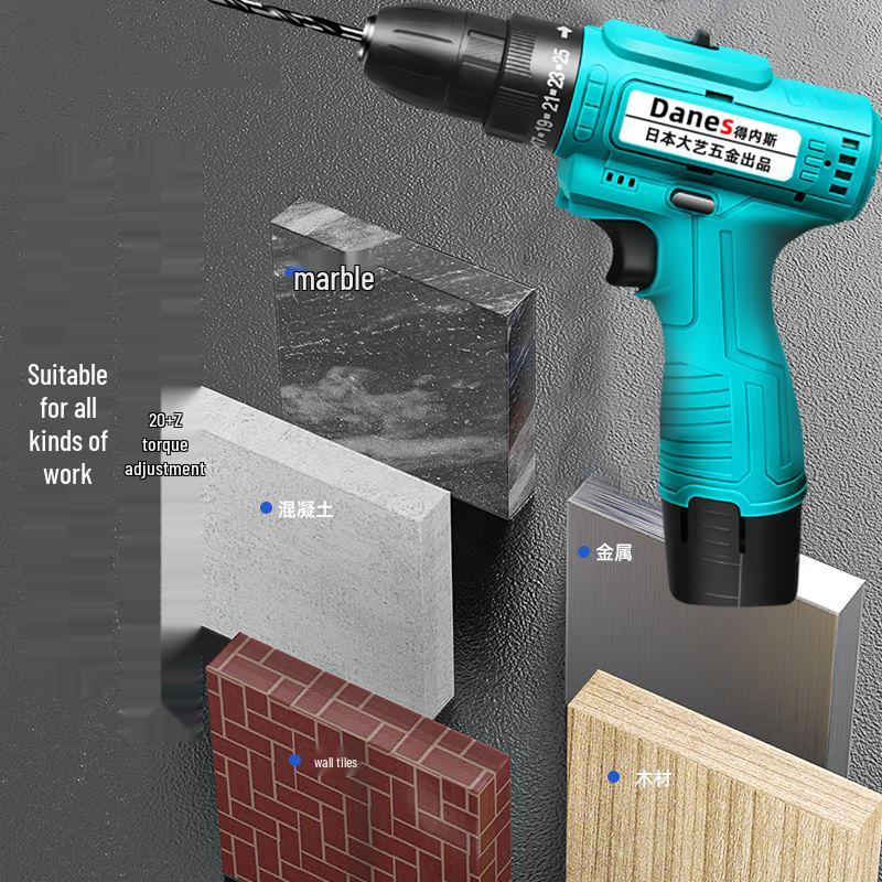 Japan Universal Lithium Battery Handheld Impact Drill & Electric Screwdriver