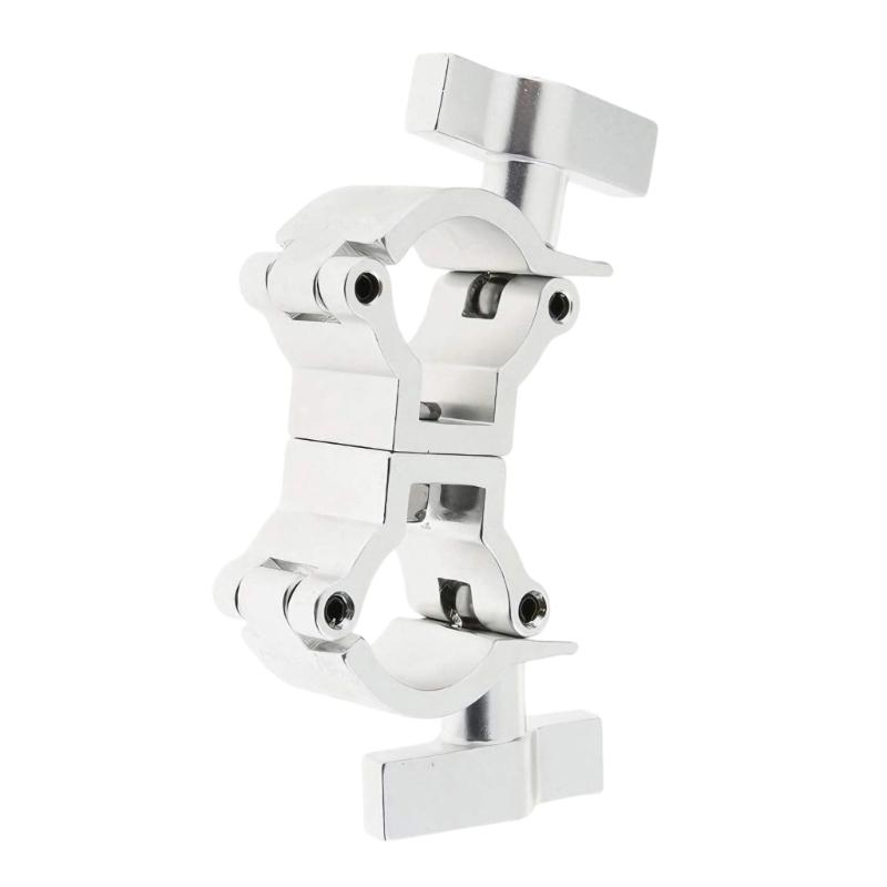 

Professional Aluminum Light Fixture Clamp Suitable for 25-30mm Diameter for Quick Setups Secure Hold Stage Equipment срібний