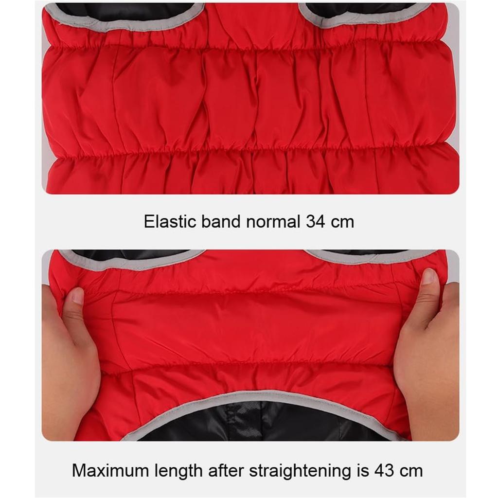 Winter Pet Clothes With Reflective Design, Thick Dog Clothing For Warmth, Dog Cotton Coat