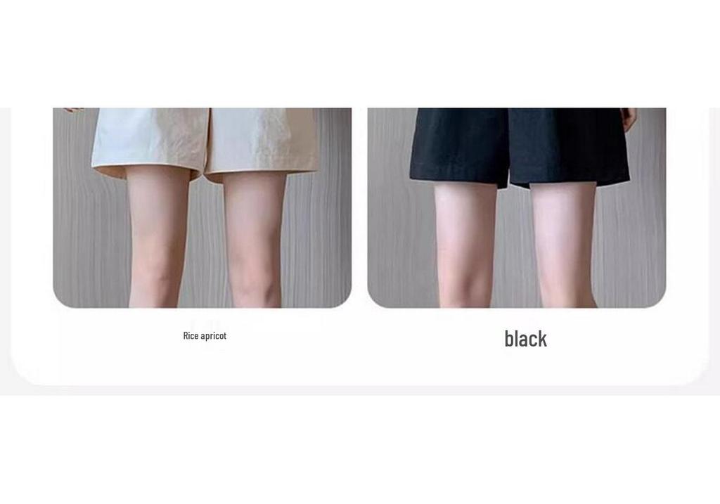 2026 Summer Maternity Wide-Leg Shorts - Lightweight Casual Wear for Petite Women