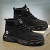 Martin Boots Trendy Men's Platform Tooling Boots British Style Versatile Autumn and Winter Fashion Commuting Wear-resistant Tooling Shoes
