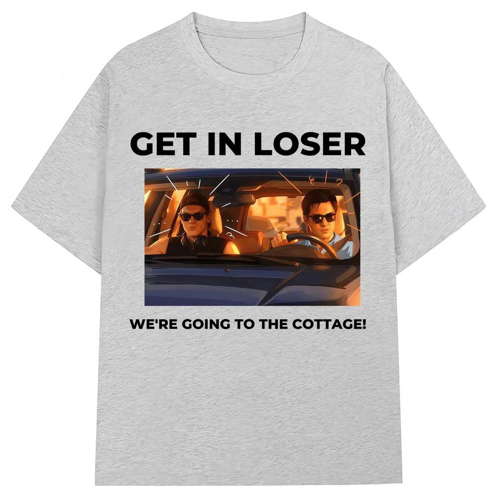 

Heated Rivalry Funny Meme Graphic T Shirts I m Coming The Cottage Hollanov Men Women Vintage T-shirts Loose Cotton T Shirt 2XL