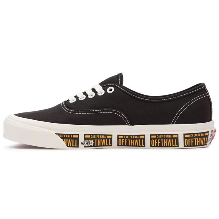 

Vans Unisex Authentic 44 DX Anaheim Factory Vanity Plate Low-top Skate Sneakers Black Yellow VN0A5KX4AXB 36