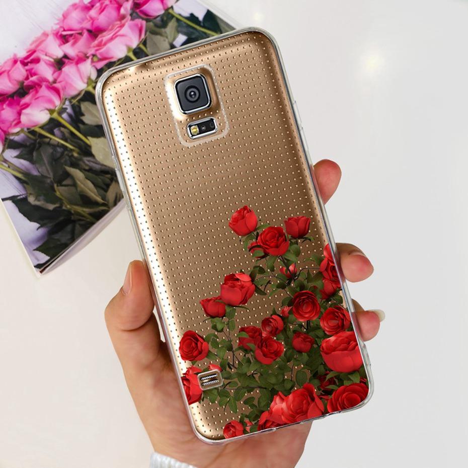 Lovely Printing Case For Samsung Galaxy S5 5.1" Clear TPU Soft Silicone Back Cover For Samsung S5 I9600 SM-G900F Phone Cases