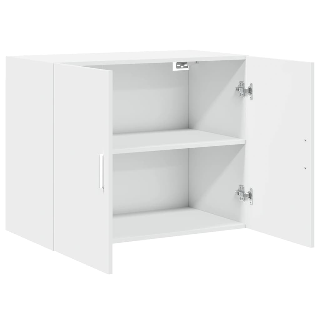 Vidaxl Szafka Wisząca, Biała, 80X42,5X64 Cm, Materiał Drewnopochodny
