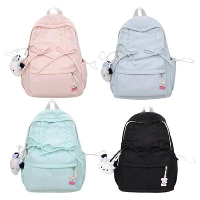 Japanese Styles Backpack Casual Daypacks School Backpack Travel Backpack Large Capacity Backpack Lovely Bows Backpack