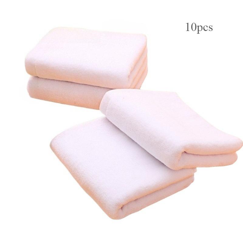 Basics White Cotton Square Towel 100% Cotton Face Towel 30 X 30cm, Soft Small Towel Handkerchief for Hand, Kitchen and Cleaning