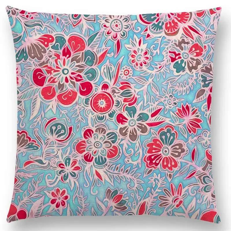 Nordic Throw Pillow Case Spring Leaves Print Cushion Cover Home Decor / Pillow Covers for Sofa Cushion Covers Hogar