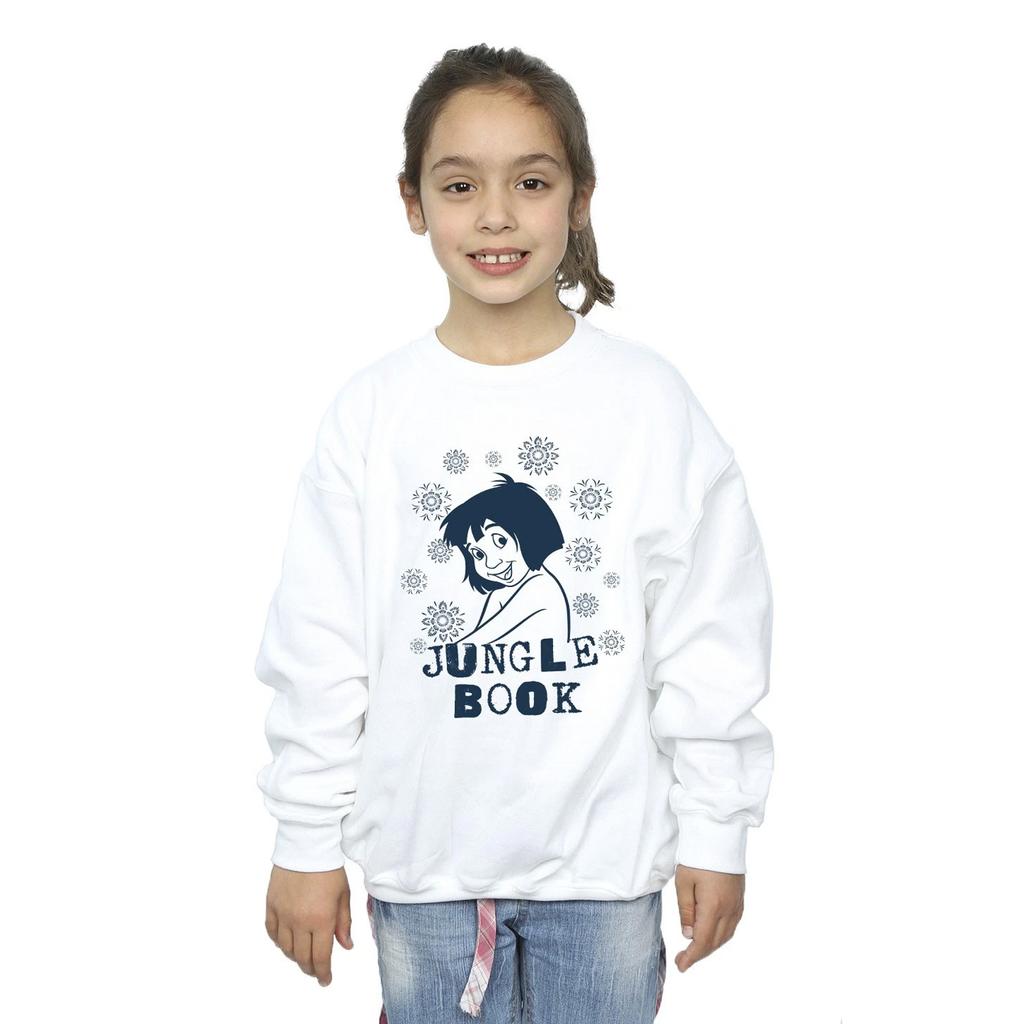 Jungle Book Girls Mowgli Flowers Sweatshirt