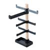 Elegant Wooden Bike Gear Stand Ideal For Keeping Helmets And Cycling Accessory Organized