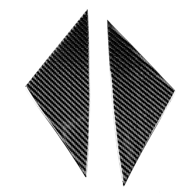 Soft Carbon Fiber For Tesla Model 3 Highland 2024 Car Door A Pillar Post Cover Trim Sticker Exterior Accessories Carbon Fiber