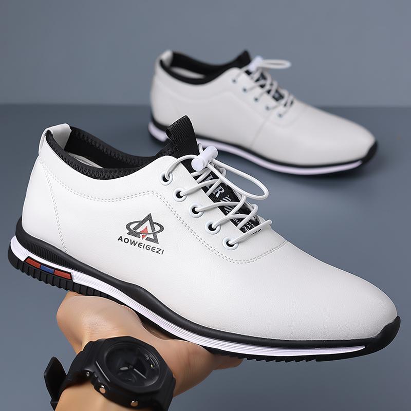 Fashion New Outdoor Leather Casual Shoes for Men Fashion Sports Sneakers Non-Slip Male Walking Shoes Trainers Versatile Treking Footwear