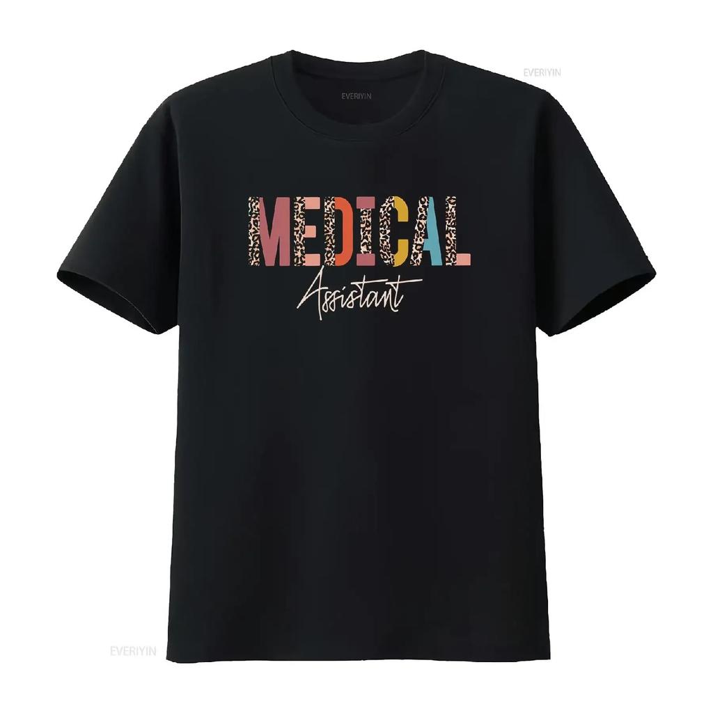 Medical AssistanT T Shirt Med Ma Graduation Doctor vintage Washed Stylish graphic Breathable Comfortable Versatile Slightly